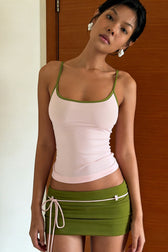 Layered Contrast Cami Top