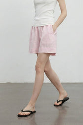 Linen Drawstring Relaxed Shorts Pants