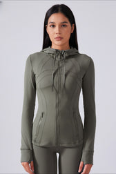 Drawstring Fitted Performance Hoodie