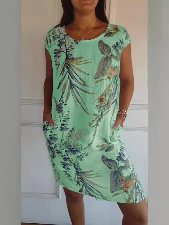 Sunniva | Canvas Charm Dress Green