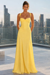 Solid Low Cut Strappy Cross Back Party Dress