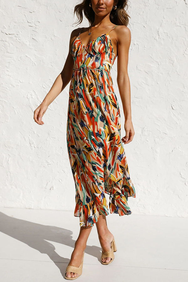 Statement Lilia Colorful Midi Dress Boutique Collection