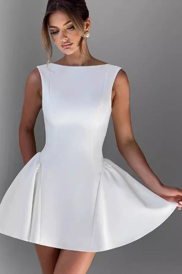 Minimalist Sleeveless Sheath Graduation Party Dress