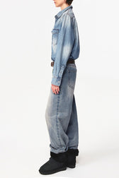 Vintage Washed Denim Jeans