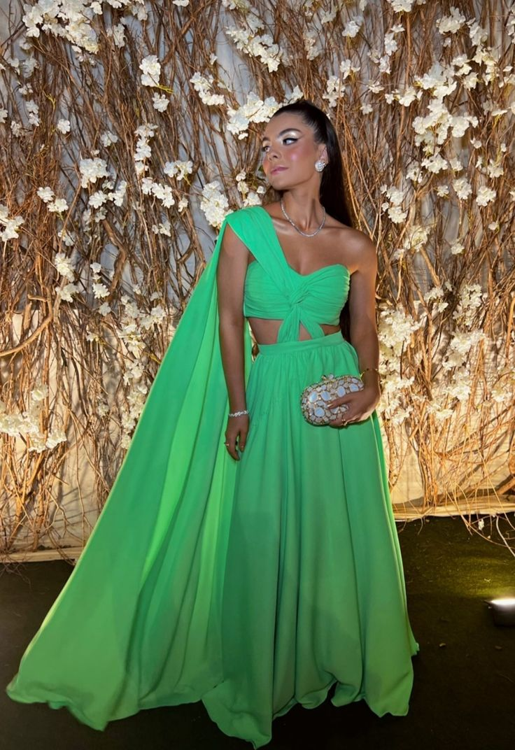 Sexy Strapless Green Chiffon Prom Dress Long Party Evening Gown cc1449