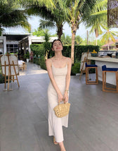 Spaghetti Strap Bodycon Slip Maxi Dress 47