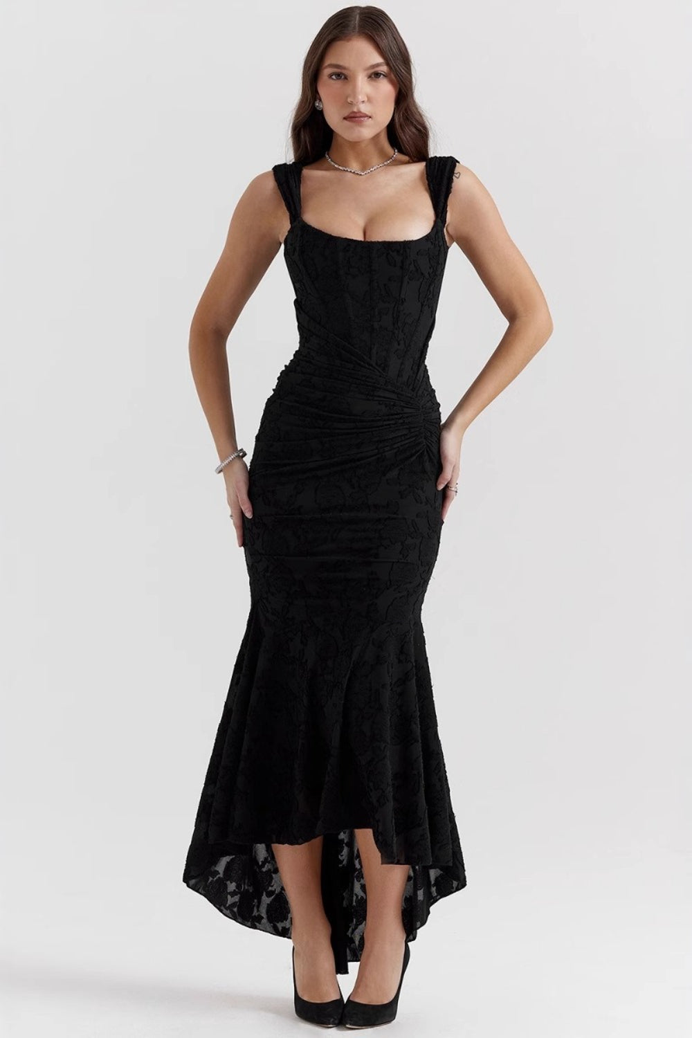 Boned Tailored Mermaid Formal Dress