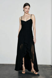 Silk Satin Sleeveless Vacation Dress