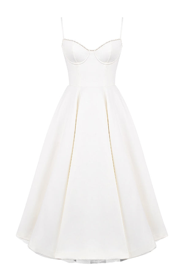 Lorraine Premium Strapless V Neck Sleeveless Tutu Maxi Dress Boutique Edit