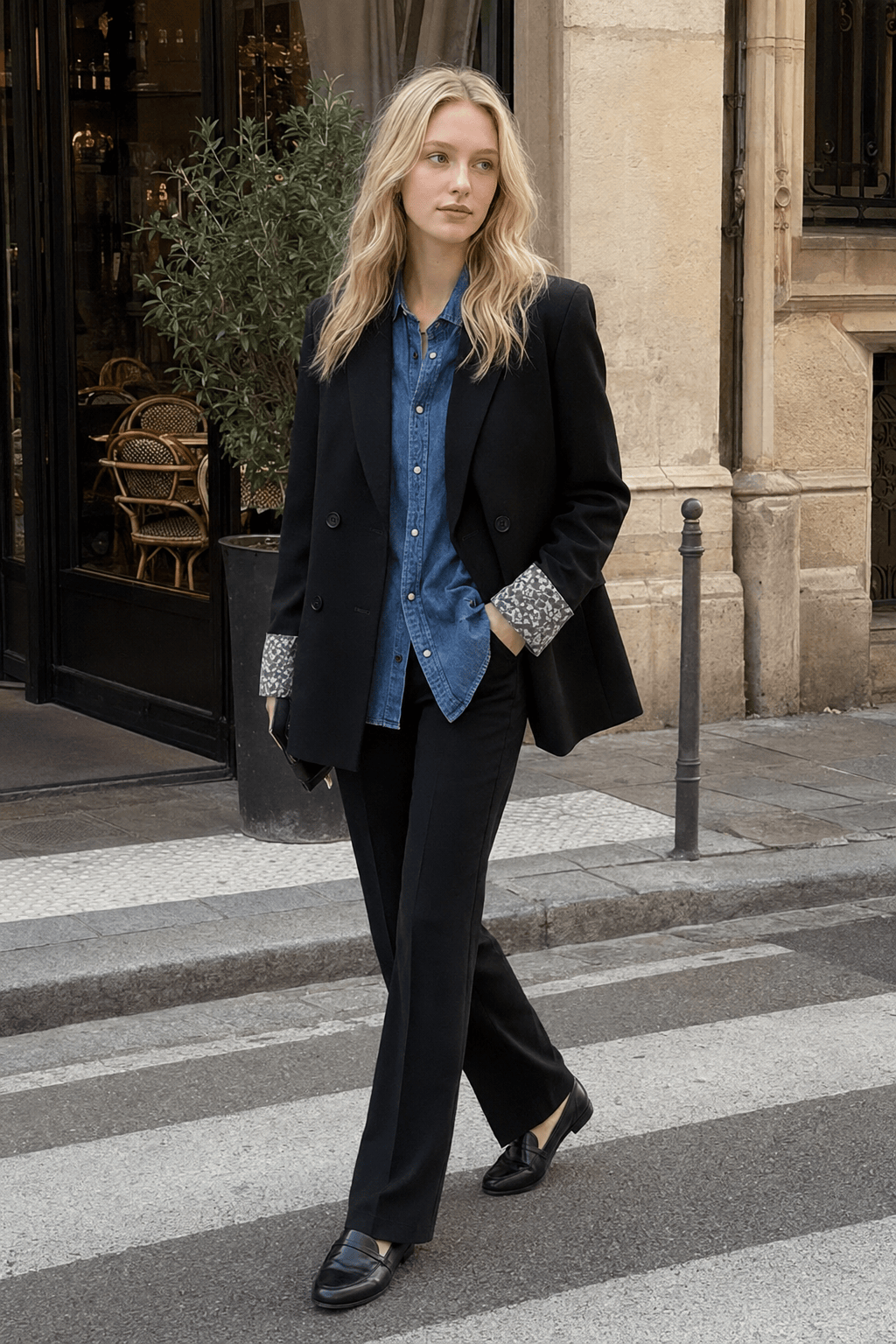Loose Fit Long Sleeve Blazer