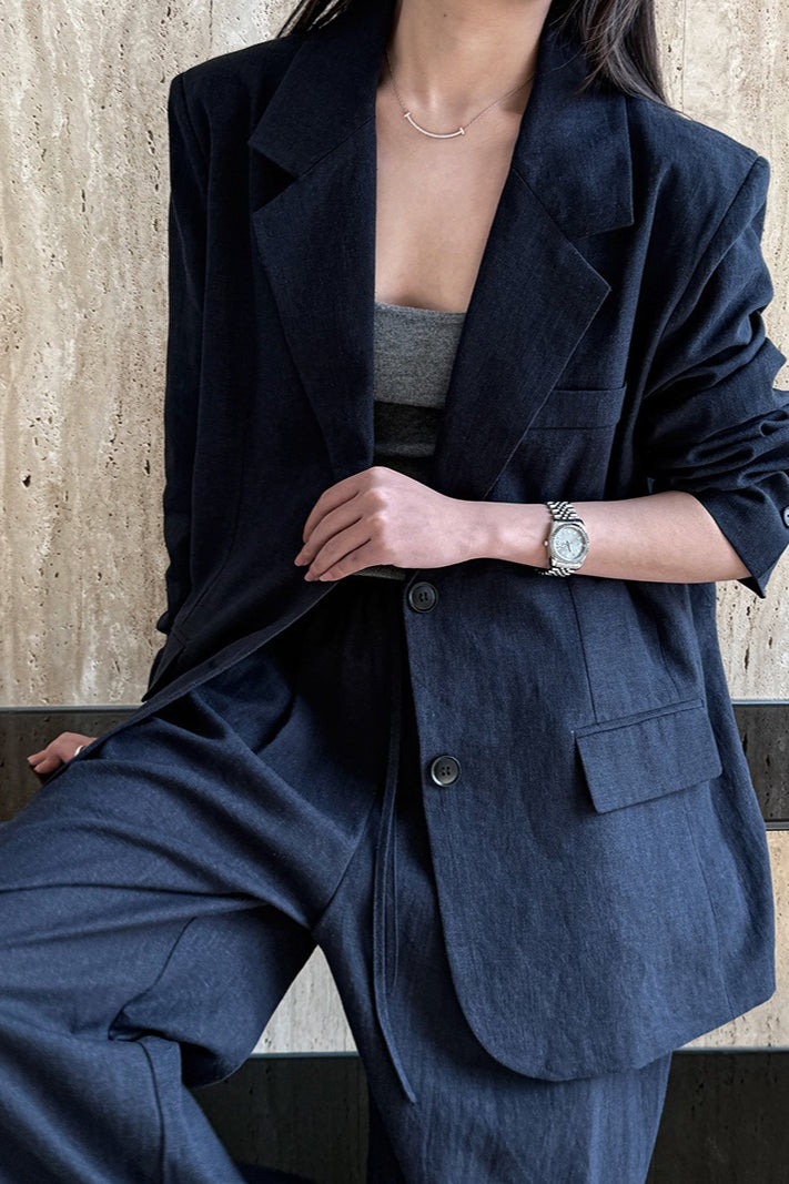 Tencel Linen Blend Autumn Blazer