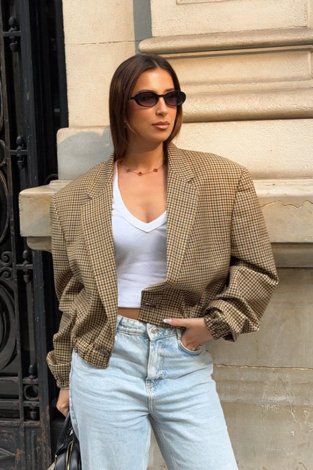 Timeless Plaid Relaxed Fit Blazer