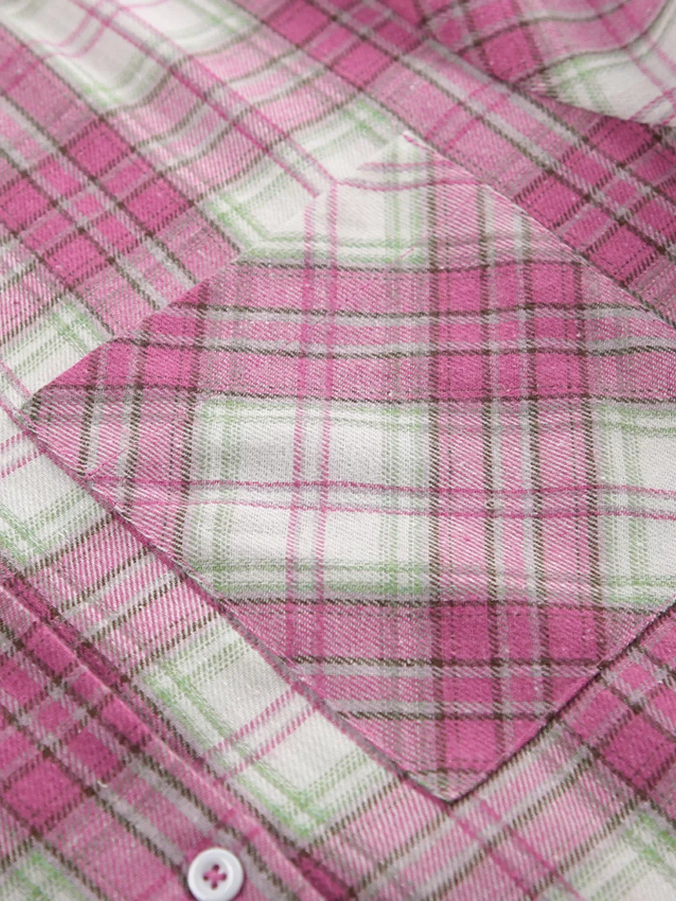 Plaid Long Sleeve Shirt and Pants Set