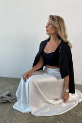 Elegant Puff Hem Cocktail Skirt