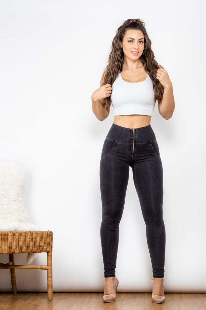 High-Waist Denim Jeans