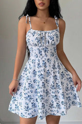 Corset Floral Mini Dress