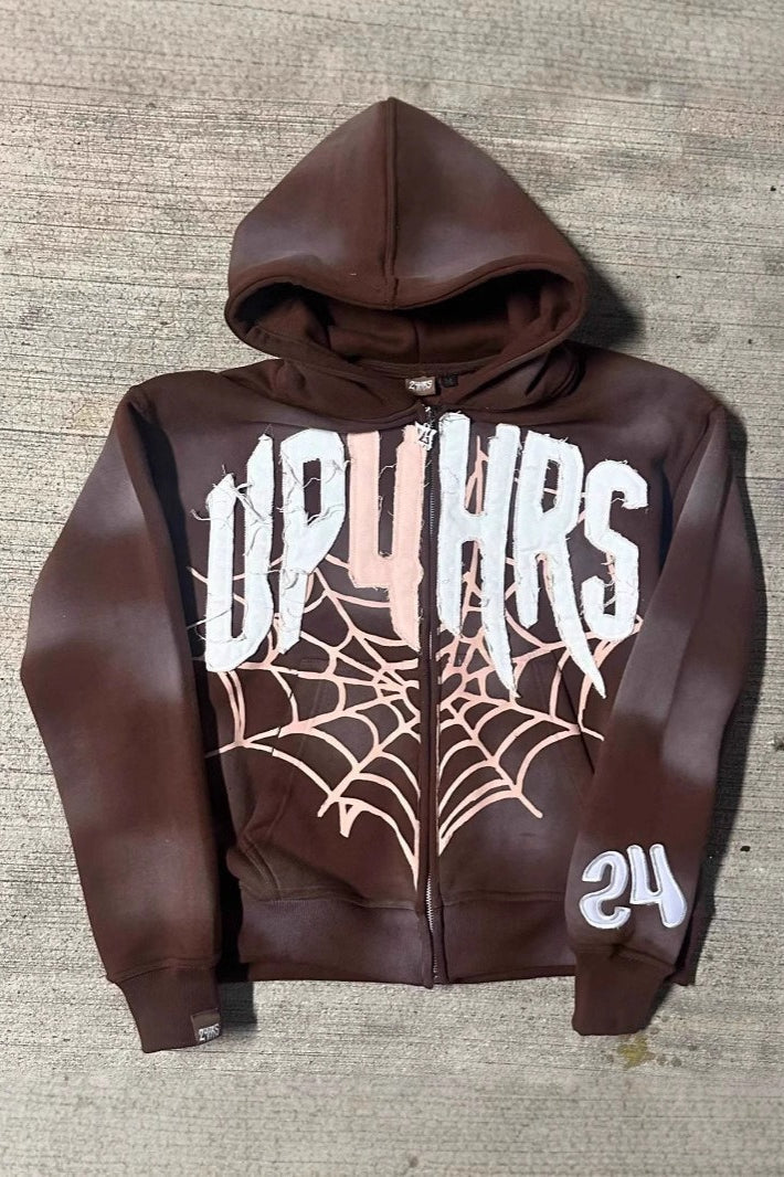 Bold Geometric Print Hoodie