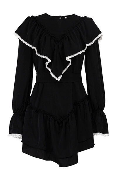 Flared Sleeve Mini Dress