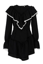 Flared Sleeve Mini Dress
