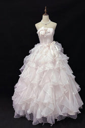 Blush Chiffon Fairy Gown Prom Dress