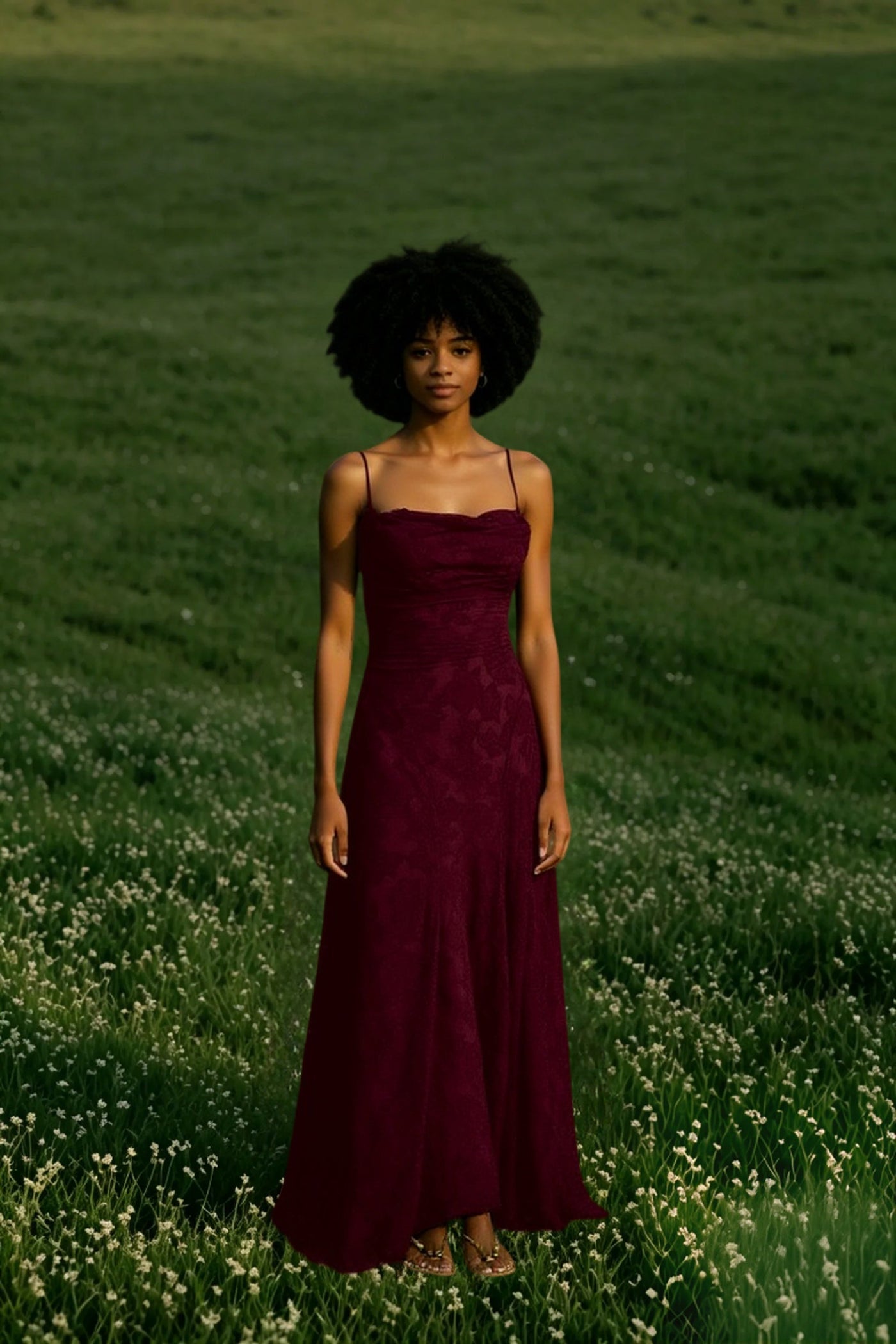 Backless Chiffon Maxi Dress