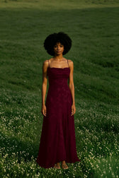 Backless Chiffon Maxi Dress