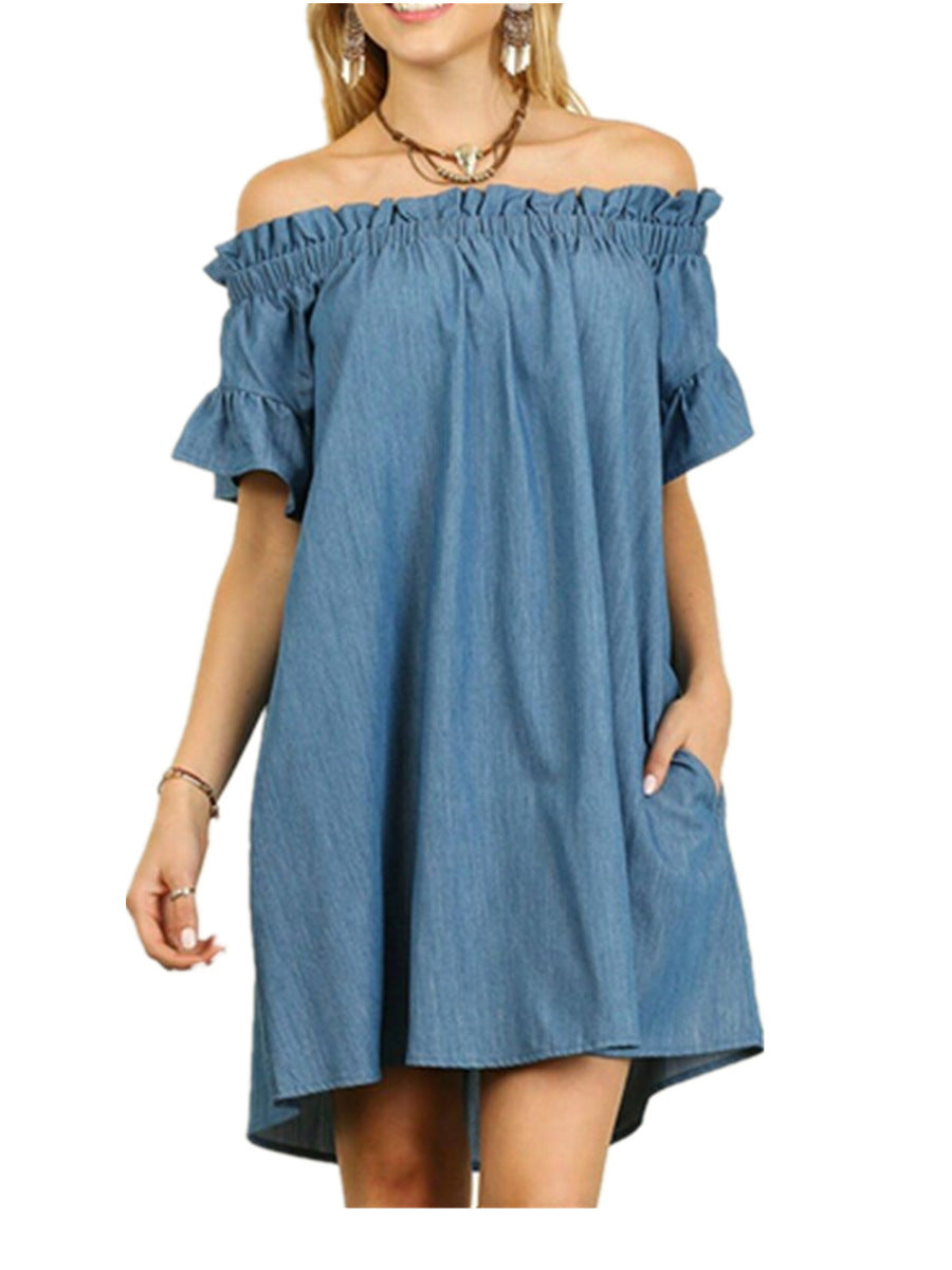 Booth Cotton Pocketed Puff Sleeve Dress