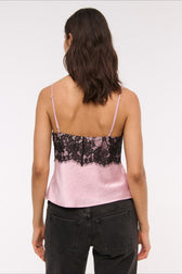 Lace Backless V-Neck Cami Top