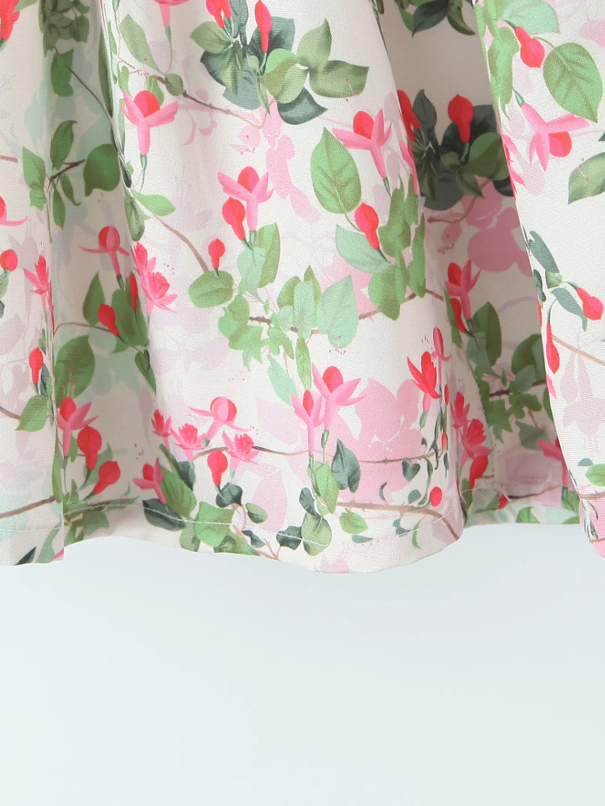 Floral Print Halter Plunge Keyhole Drop Waist Flared Mini Dress 11