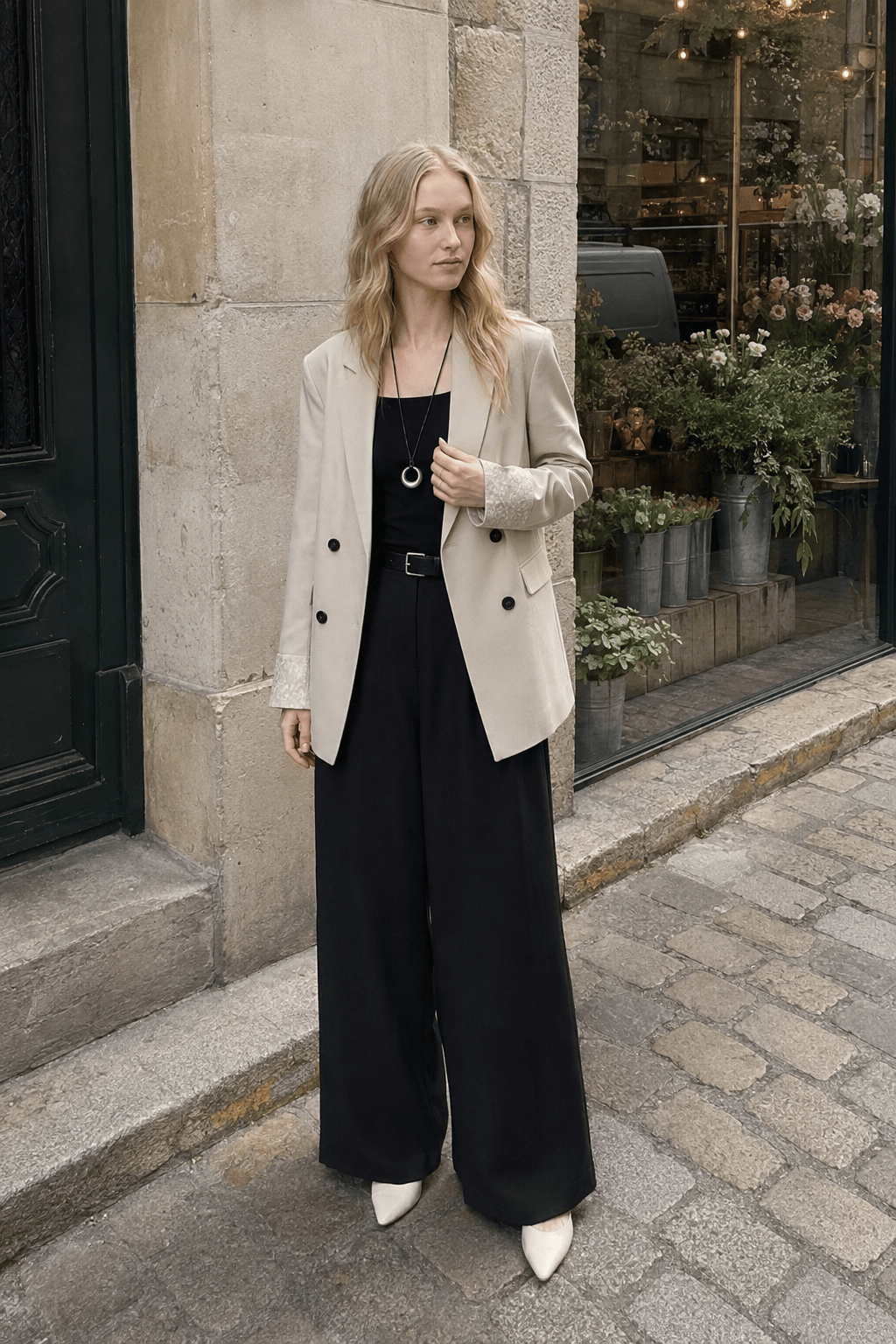 Loose Fit Long Sleeve Blazer