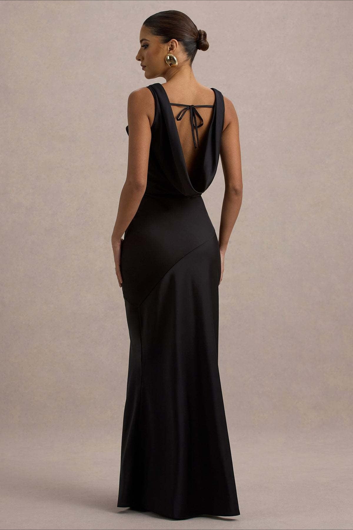 Satin Mermaid Low-Back Party Dress 12