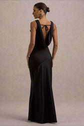 Satin Mermaid Low-Back Party Dress 12