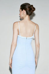 Silk Satin Sleeveless Vacation Dress