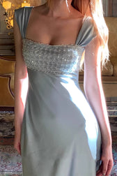 Satin Sequin Dress
