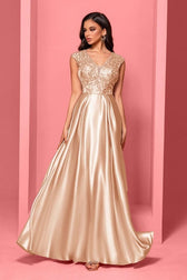 V Neck Sleeveless Mermaid Prom Dress