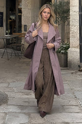 Sophisticated Minimalist Style Long Overcoat