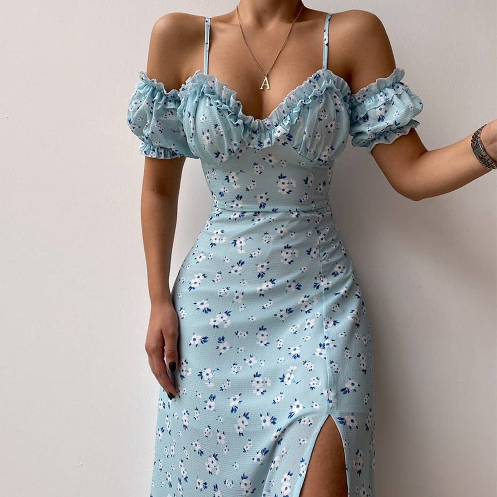 Bruna Aesthetic V Neck Cocktail Dress Designer Edit