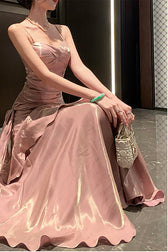 Chiffon Spaghetti Strap Maxi Dress - View 6