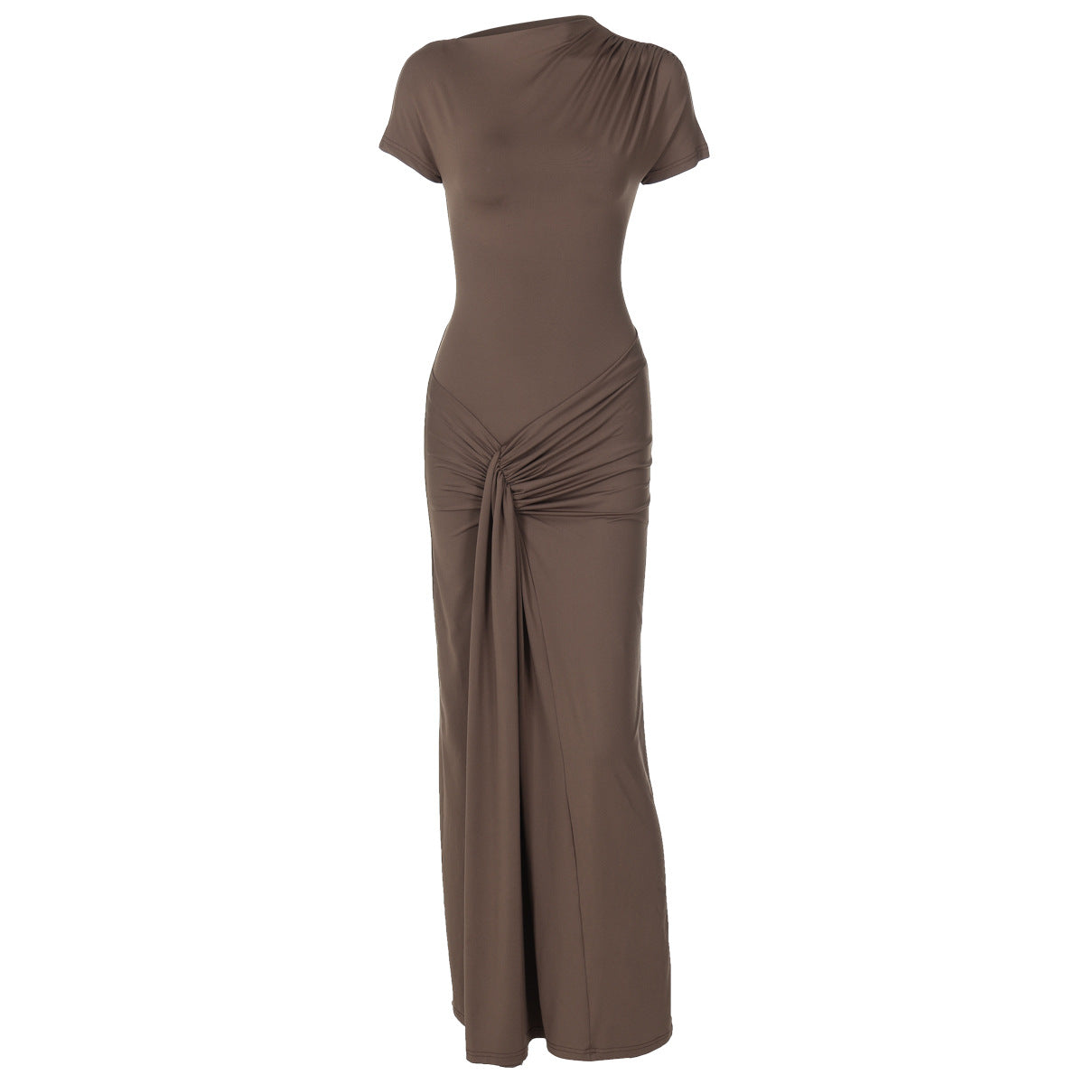 Dreamy Drape Maxi dress - Brown