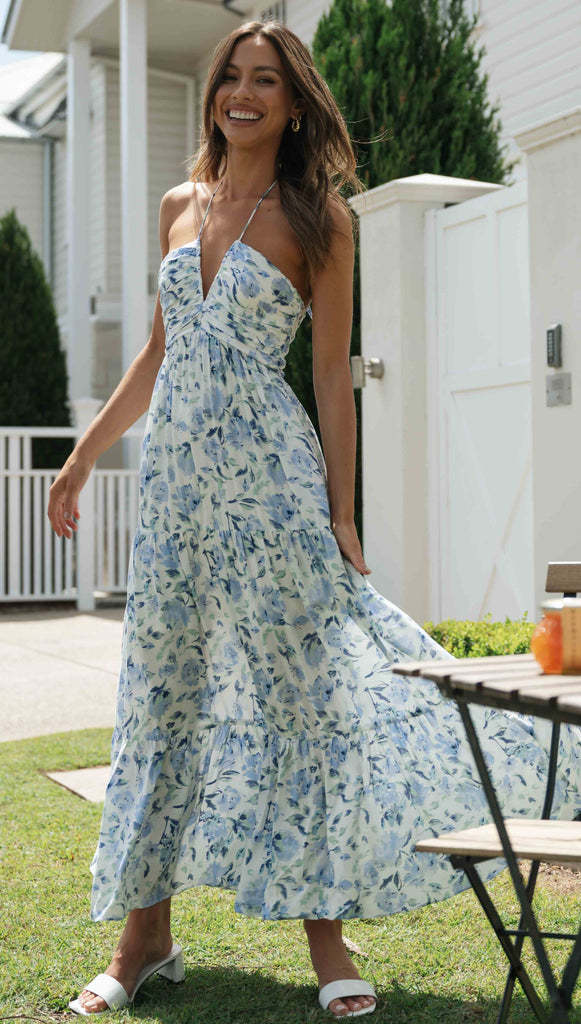 River Maxi Dress - Blue