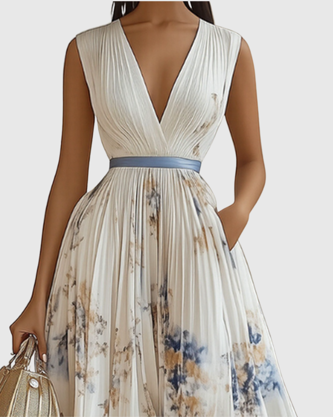 Rowella - Pleated Maxi Dress