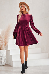 Can't Help But Love Velvet Long Sleeve Mini Dress - 3 Colors 4