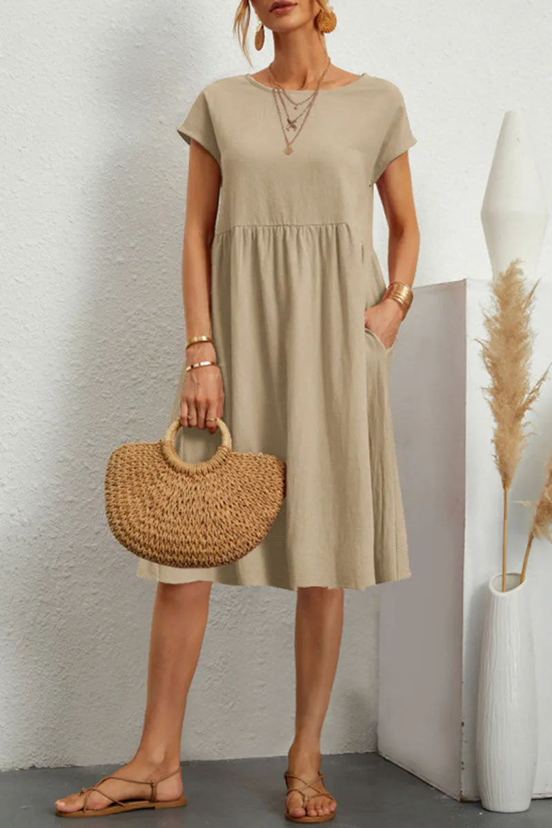 Lydia Timeless Women's Casual Colorful Dress Evening Wear Edit