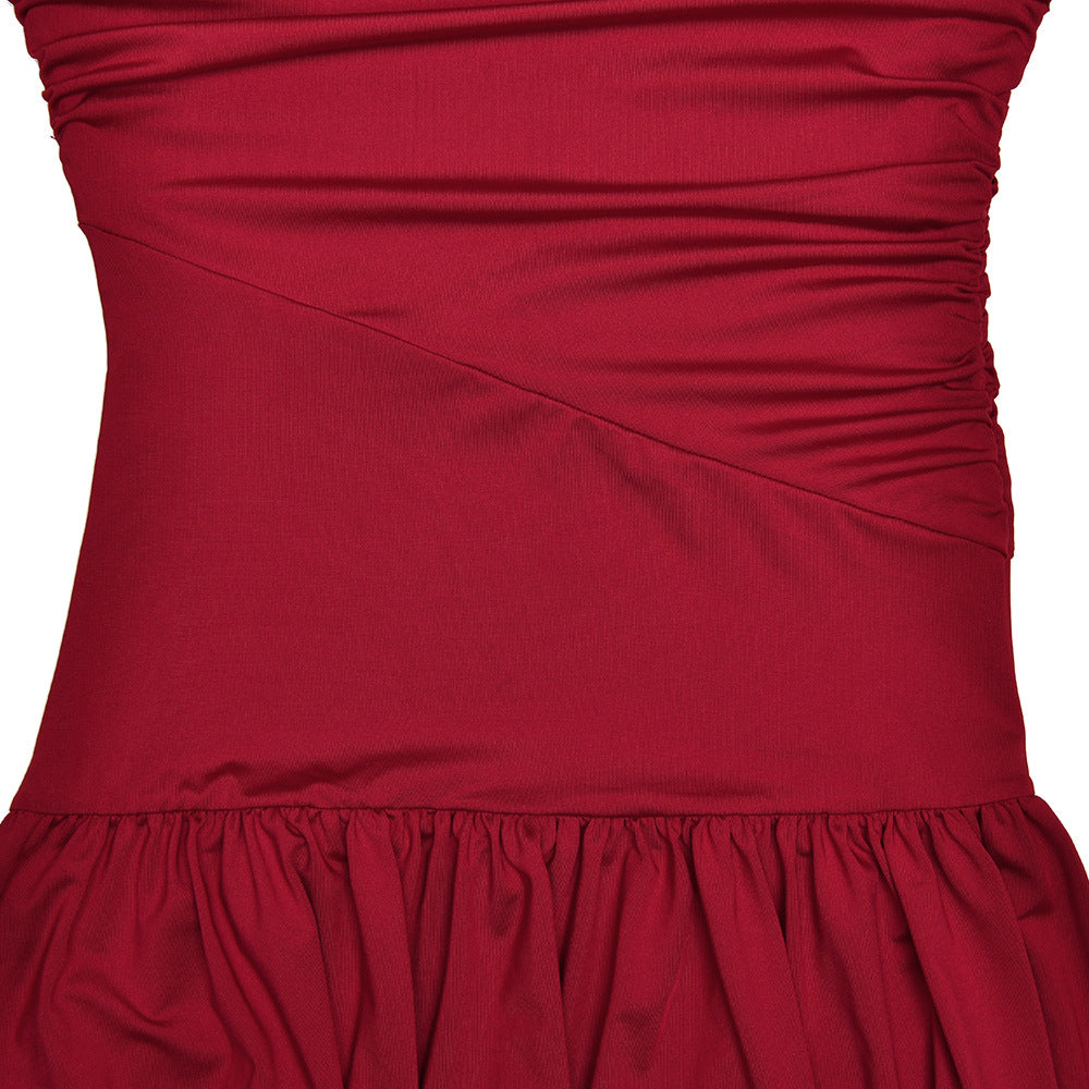 Trance Fit and Flare Dress Maroon