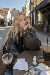Oversized Moto Leather Jacket