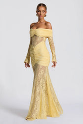 Halter Lace Sleeveless Backless Bodycon Maxi Lace Dress