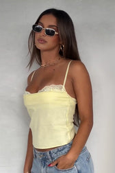 Solid Color Halter Cami Top