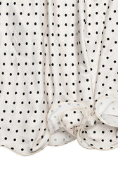 Polka Dot Backless Satin Maxi Dress 5