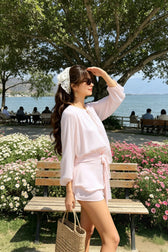 Ruffled Full Sleeve Mini Dress