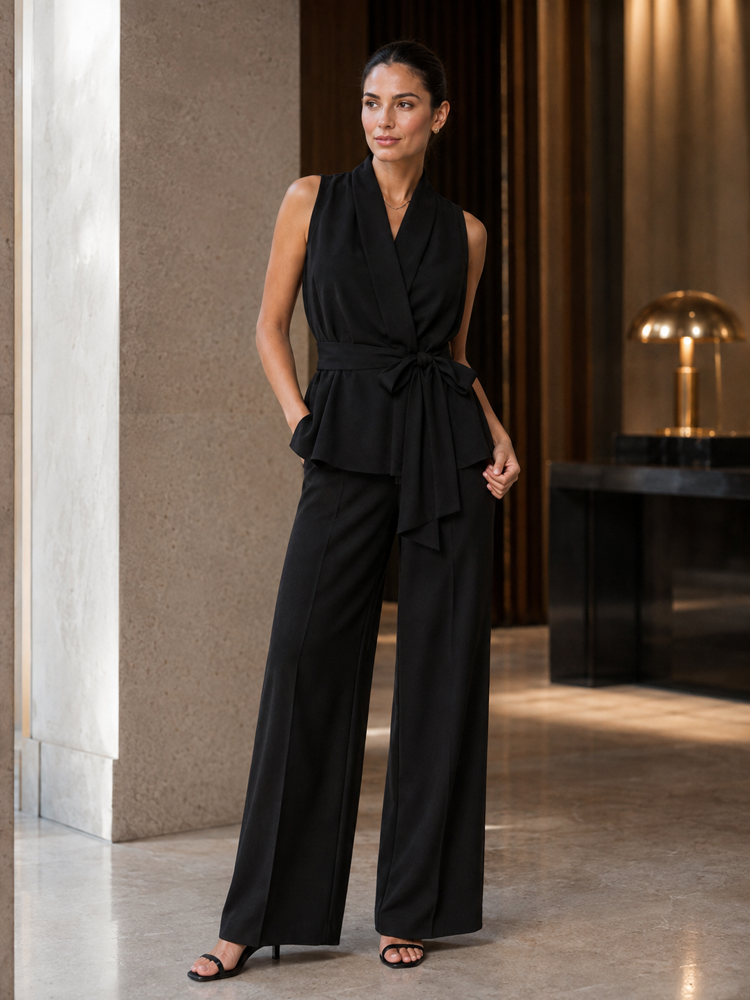 Ava | Wrap Top & Pants Set